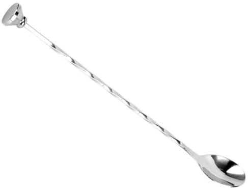 ABOOFAN Cuillère De Barman en Acier Inoxydable - Agitateur À Cocktail Réutilisable avec Bâtonnet Mélangeur Multifonction pour Bar Thé Jus
