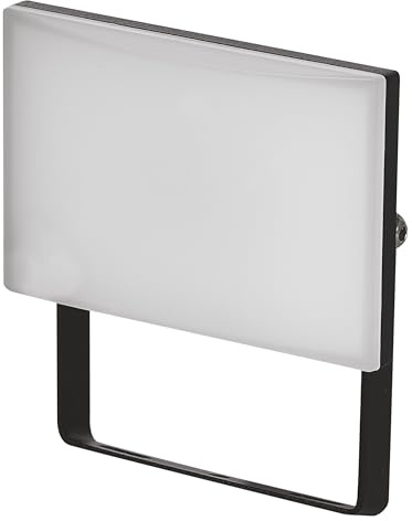 EMOS - LED-Strahler Tambo - ultradünnes Aluminium Flutlicht - wasserdicht - neutralweiß (4000 K) - 1000 lm - 10 W - Lebensdauer 25 000 Std. - Abstrahlwinkel 120° - für Außenbereich - schwarz