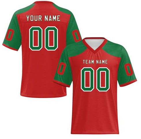 Personalisiertes Baseball Trikot,Individuell Bedruckt Namen Nummer & Logo,Baseball Shirt Erwachsene/Kinder Unisex Individuelles Fußballtrikot Sporttrikot Trikot Mit Eigenem Namen(4)