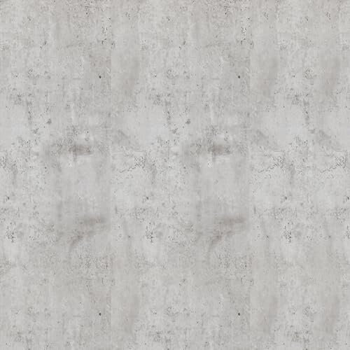 AMIGO Papier Peint en Vinyle Autocollant Amovible Effet béton poli - Papier Peint mat Gris Ciment pour Cuisines, Salles de Bains et Meubles, Résistant à l'eau et aux Taches 40x500cm