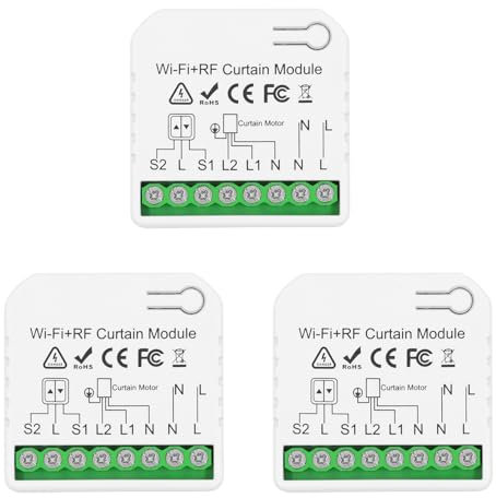 DieseRC Modulo di controllo wireless per tapparelle intelligenti AC 230V 220V Tuya APP WIFI Controller compatibile con Alexa/Google Home APP e interruttori manuali