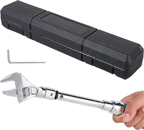 Digital Torque Wrench Adapter, High Precision Open End Torque Tool with Protective Case for Bicycle and Car Repair