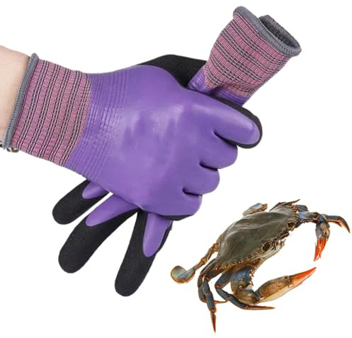 Guantes De Seguridad: Guantes De Látex Elásticos Impermeables Que No Son De Látex, De Corte De Cocina, Manejo De Mariscos | Mitts Multipropósito | Para Mujeres, Trabajo, Limpiando La Cocina Co