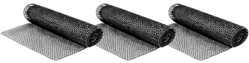 BURI 3 x Marten Mat 195 x 150 cm - Marten Deterrent Car & Marten Protection Gate for Floor, Portable Marten Repellent for Garage, Carport, Parking, Can Be Cut to Size, HDPE