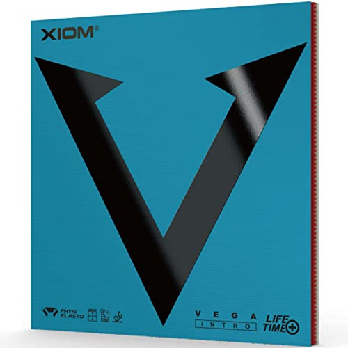 XIOM MAX 10511 Vega Intro Table Tennis Rubber, Soft Back, Black