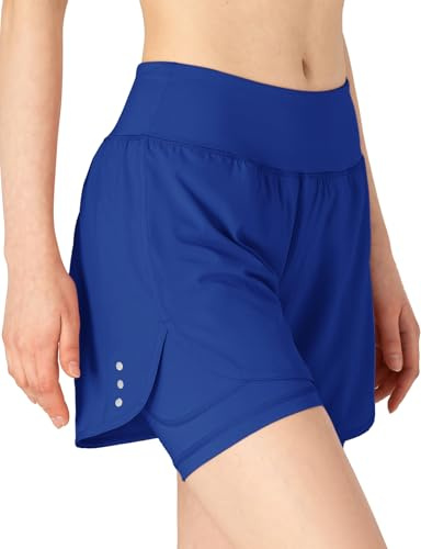 donhobo dam sportshorts sommar 2 i 1 korta byxor snabbtorkande löparshorts fitness yoga jogging träning sportbyxor