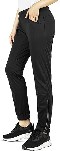 33,000ft Women's Cycling Pants Mountain Bike Waterproof Windproof Breathable Athletic Sweatpants for Hiking Multi Sports Black