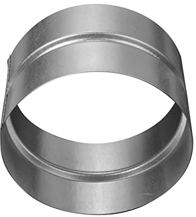 Repa Market 4 Inch (100mm) Metal Duct Connector – Galvanized Steel Vent Pipe Coupler – Round HVAC Duct Extension – Rigid Dryer Hose Adapter – Ventilation System Fitting for Home & Commercial Use