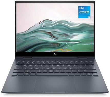 HP Envy x360 13-bf0000sf, Portable Convertible, Intel Core i5 1230U, 16 Go RAM, 512 Go SSD, Intel Iris XE, Écran 13.3 2.8K Touch OLED, Windows 11, Ordinateur Portable, Clavier AZERTY, Blue