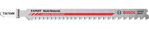 Bosch 2x EXPERT ‘Multi Material‘ T 367 XHM Stichsägeblatt (für Zäher Stahl, Aluminium, Holz mit Metall, Bauholz, Kunststoff, Länge 132 mm, Professional Zubehör Stichsäge)