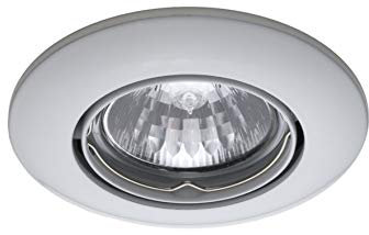 Einbaustrahler GU4 MR11 Spot 12V Weiß für Halogen oder LED Leuchtmittel Einbaulampe für Deckenmontage Rund Einbauspot Energiesparendes Beleuchtungssystem