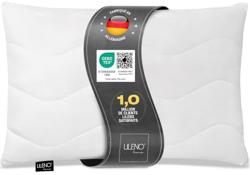 LILENO HOME Kissen 50x70 (1er Set) – 95 °C waschbar, Ökotex 100 | Allergiker Kopfkissen 50x70 anpassbar für idealen Schlaf – Schlafkissen, Bettkissen, Polster, Pillow