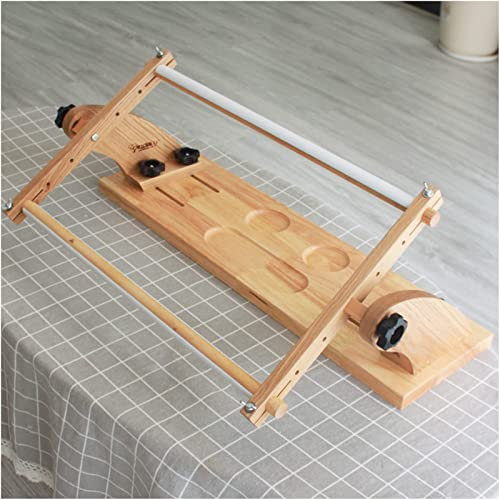 Stickständer, verstellbarer gedrehter Kreuzstichständer, Buchenholz Stickrahmenhalter, freihändige Stickwerkzeuge für DIY Handwerk Garn Nähen