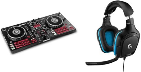 Numark Mixtrack Pro FX - DJ Controller Pult mit 2-Deck Kontrolle & Logitech G432 kabelgebundenes Gaming-Headset