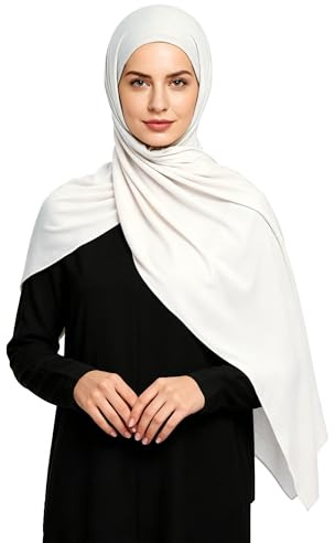 Lina & Lily Maxi Hijab Jersey Premium, Kopftuch Schal Turban für Muslimische Frauen