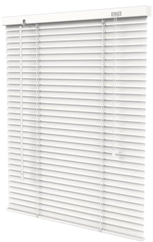Suwooy Aluminium Venetian Blinds 25mm Slats Blackout Shutters, 85W x 100H cm, Waterproof, Kitchen, Bedroom, Bathroom, Living Room, Office