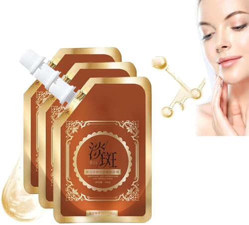 Juelreou Freckl Removal Mask Anti-Blemish & Anti-Aging & Anti-Aging & Anti Wrinkle Tear-Off Mask Exfoliating Mask for Pore Cleansing, Peel Off Facial Mask, Juelreou Freckl Removal Mask (3 pezzi)
