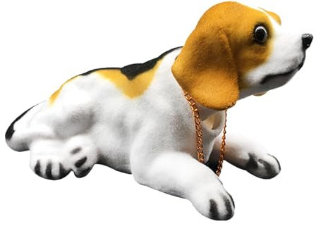 Wisylizv Shaking Head Dog for Car | Bobblehead Puppy Statue - Car Interior Dashboard Ornament, Desktop Decoration for Car and Home Decor