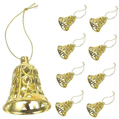 GETAJGHSD 12 Stücke Weihnachten Baum Dekorationen Glocke Hängen Ornamente Xmas Party Home Dekorationen