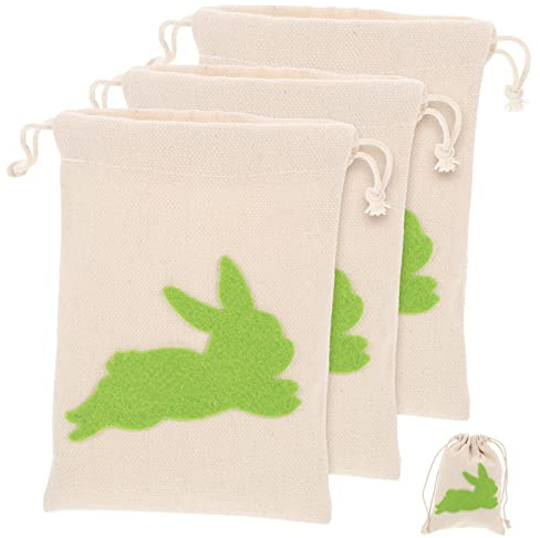 Zerodeko 4 Stück Hasen Partytüten Mit Kordelzug Für Kindergeburtstag Tier Partygeschenktüten Bündel Partytüten Süßigkeiten Beutetüten Goodie Bags Geburtstagspartytüten Füllstoffe