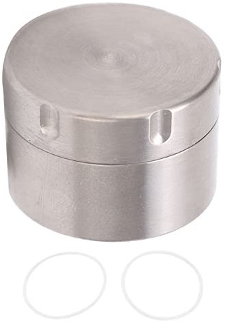 equlup Contenitore per alimenti rotondo in latta, 28,8x22 mm/1,1x0,9 pollici contenitore per candele circolare sigillato in titanio impermeabile portatile decorativo per tè e medicine