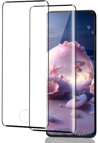 ICESPRING für Panzerglas für Samsung Galaxy S21 Ultra Schutzfolie, 2 Stück Fingerabdruck-ID Panzerfolie für Samsung S21 Ultra Folie, 9H Härte Schutzglas für Galaxy S21 Ultra Panzer Schutz Glas