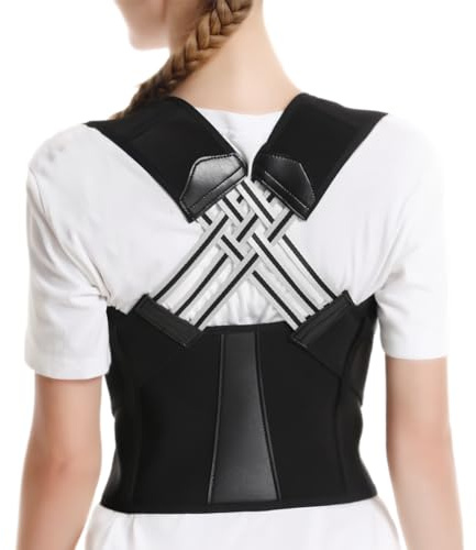 XYTAHDM Correcteur de Posture,Redresseur de Dos, Posture Correcteur Dos Ceinture Femme, Ceinture Dorsale Dos Droit, Maintien du Dos Cou et des Épaules, Redresse le Dos Soutien Orthese Sport