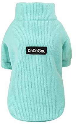 Generisch Hundebekleidung & ZubehöR Haustier-Reißverschluss Slim Fit Winter Pullover Haustierkleidung Haustierkleidung Niedliches Haustierzubehör Adidog Hundepullover (Light Blue, M)