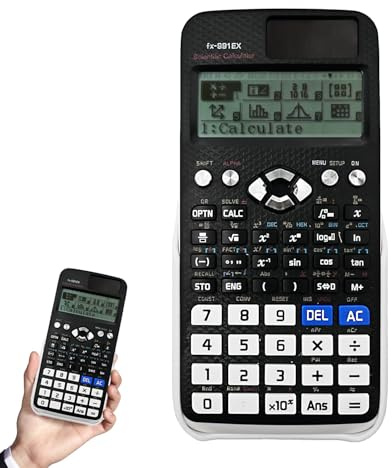 Anglepingping FX-991EX Calculatrice scientifique avec 552 fonctions, calculatrice d'ingénierie scientifique avec 10 + 2 écrans d'affichage pour l'école, le bureau, les affaires, la maison, un usage