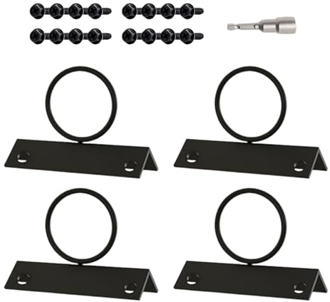 Supporto per corda ad anello, supporto per recinzione in corda, versatile e robusto, facile da installare, per banchine, ringhiere e scale