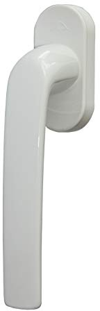 Roto Fenstergriff Samba mit Logo, mit Schrauben, Stiftlänge 37 mm, TS10629, Verkehrsweiß, 14.5x2.8x5.6