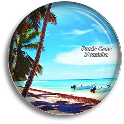 Kühlschrankmagnet Saona Island Punta Cana Dominica Glasmagnete für Kühlschrank Souvenirs Niedlicher Kristallmagnet Dekor für Whiteboard Büro Zuhause Geschenk