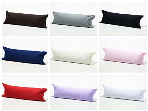 Extra Large Bolster Pillow Case [4 Different Sizes] Pregnancy Maternity Orthopaedic Support Pillowcase, Soft and Comfortable, Long Bolster Bed Pillow Cases (King 5FT - 60 Inches, White)