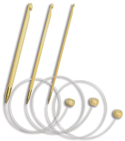 Seeknit - Seeknit (50 cm, 9,00 mm) Flexibler afghanischer Häkelhaken - 1 Stück