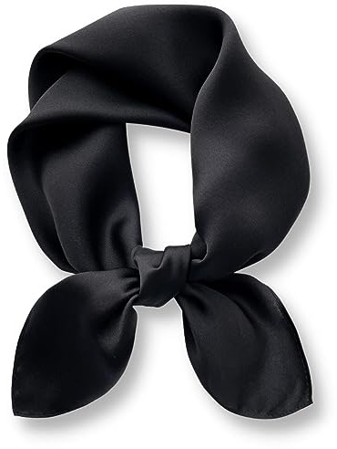 PoeticEHome Foulard in 100% Seta di Gelso Pura - Sciarpa Quadrata Donna a Tinta Unita per Collo e Testa con Confezione Regalo - 68x68 cm​