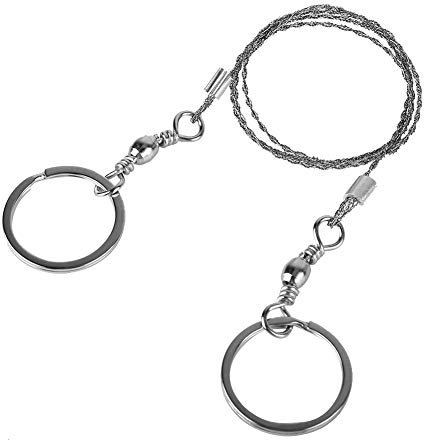 Sierra De Alambre Motosierra De Bolsillo De Acero Inoxidable Con Asas Mini Cable Equipo De Supervivencia Sierra De Poste Motosierra De Emergencia Kit De Supervivencia Herramientas Al Aire Libre Para A