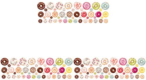 DOITOOL 3stücke Transparente Frosted Pvc Wandaufkleber Für Kinderzimmerdekoration Halbdurchscheinende Leicht Anbringbare Pvc Aufkleber Im Donut-design Und Langlebig Für Wohnräume Und