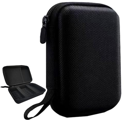 GPS-Schutzhülle, Hartschalen-Tragetasche, stoßfeste Aufbewahrungstasche, Organizer, Tasche, kompatibel mit 12,7 - 15,2 cm GPS-Navigator, Garmin Nuvi 66LM 65 64, Garmin Zumo XT2, Tomtom 620, 610 Kabel,