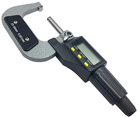 Bügelmessschraube 0-25mm 25-50mm 50-75mm 75-100mm Elektronisches Außendurchmesser 0,001 mm Digital-Mikrometer-Messgerät Micrometer Messwerkzeug (Color : 25 50mm Standard)