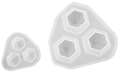 Moldes de Resina con Forma de Diamante para Hacer Manualidades Moldes de Silicona para Hacer Aretes Collares Y Pulseras