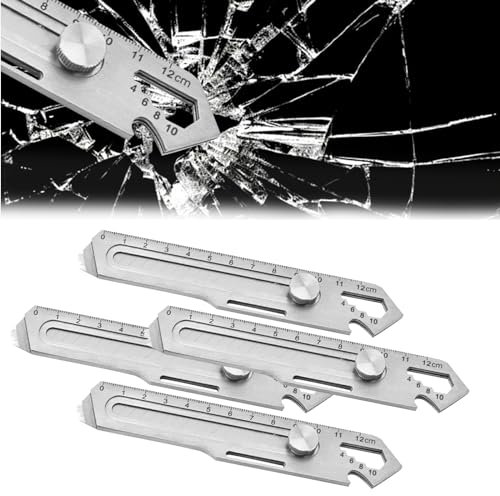 Schweres Mehrzweck Gebrauchsmesser, 2024 Profi Cuttermesser Edelstahl Universalmesser Cuttermesser Klingen Multifunktionales Mehrzweck Teppichmesser Druckguss Cutter Messer für Heimwerker (4, Silber)