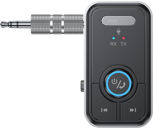 Bluetooth Transmitter Receiver,AUX to Bluetooth 5.3 Adapter, Bluetooth Transmitter for TV/AirPods/Headphone/Airplane, Bluetooth Receiver for Home Stereo/Car Stereo/Speakers