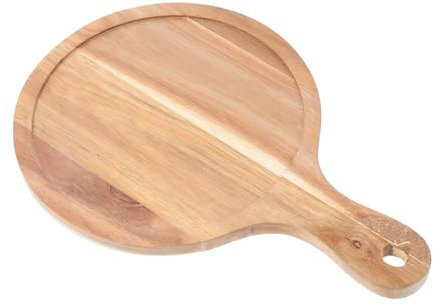 WATIIFUFU Tablett mit Griff Trimmfach Jahrhundert schwarzes Tablett Pizzaschaufel Brotfach Tray anzuchtschalen Bäckerei-Tablett holzpalette palletten Essenstablett Brot Servierplatte hölzern