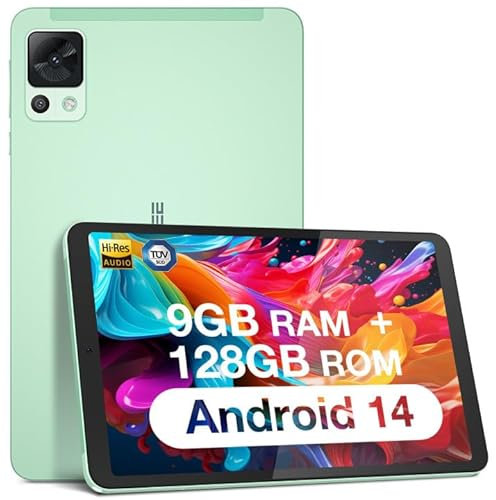 DOOGEE T20 Mini 8.4 2.3K Tablet, 9GB RAM, 128GB ROM, 1TB TF, 5060mAh Battery, 1.6 GHz 8 Core Android 13, 13 MP + 5 MP Camera, TÜV, 2.4/5GHz & GPS, Green