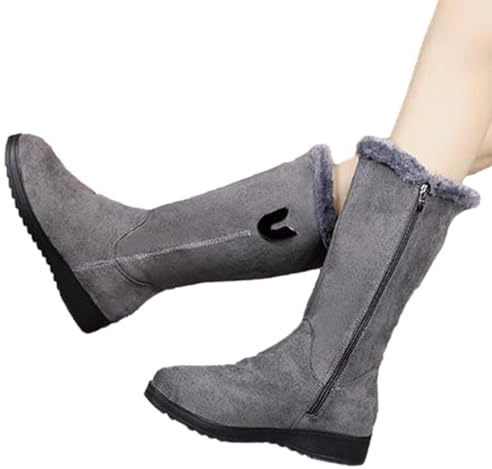 Botas de invierno impermeables para mujer, botas de invierno informales para mujer | Botas cálidas de invierno de media altura para exteriores, botines impermeables antideslizantes de para