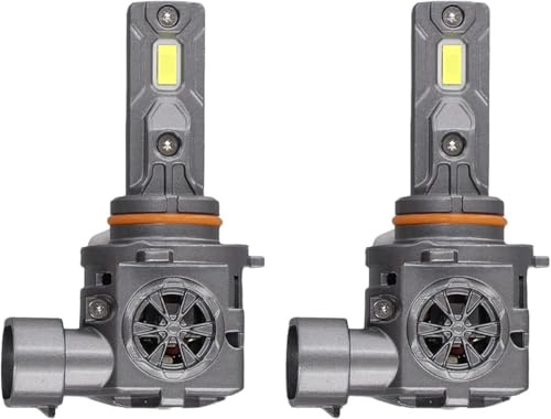 Termitor Latest 9005/HB3 Light Bulbs, 50,000LM 900% Ultra Brightness, 1:1 Halogen Size, 6500K Cool White, 10-Year Long Service Life Fog Light with Cooling Fan, Plug and Play, Pack of 2