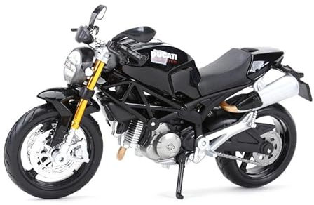 SYYANFEI Mini Alloy Motorrad Model 1:12 für Ducati Monster 696, rote Druckgussfahrzeuge, Sammlerstücke, Hobbys, Motorradmodell, Spielzeug Druckguss-Nachbildung(Rot)