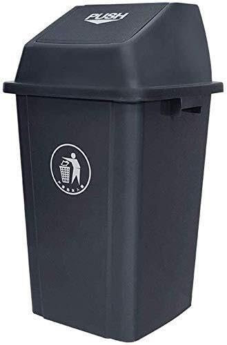 Bote de Basura Gris, Bote de Basura multifunción de plástico para Exteriores, Bote de Basura doméstico de Gran Capacidad, 40 l/60 l/100 l, Bote de Basura Comercial (100 l)