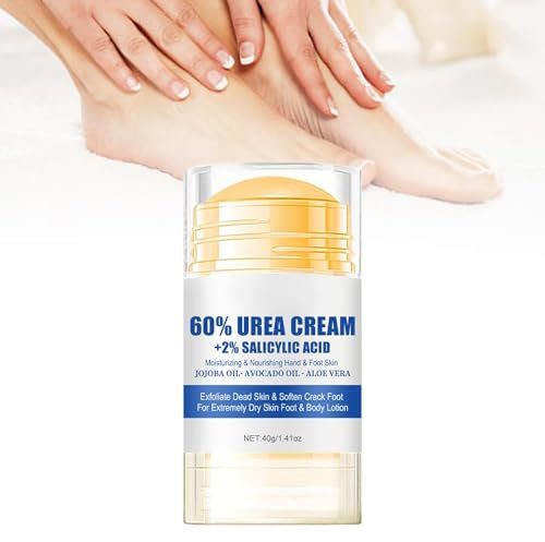 Hydrating and Anti-Cracking Foot Cream, 2025 Neuest Feuchtigkeitsspendende und Anti-Riss-Fußcreme, Urea Creme Fußpflegecreme Fußpflege Lindert Extreme Trockenheit und Rissbildung der Füße (1)
