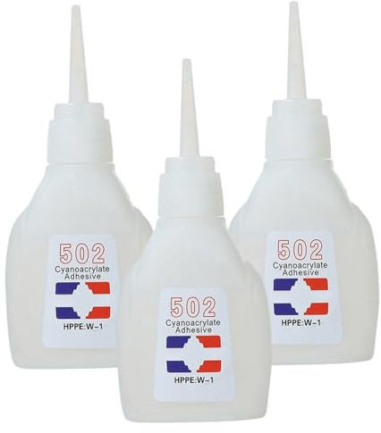 Trälim, 3 st 502 lim, 30 g snabbhäftande vattentät snabbtorkande 502 super för metall, glas, plast, läderreparation, super